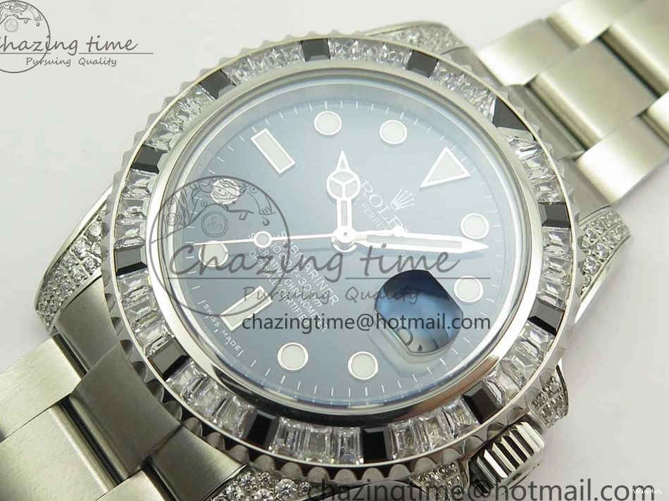 Edition Bezel On GSF SS Diamond SS Black Best Bracelet A2824 Black Dial Submariner 0116